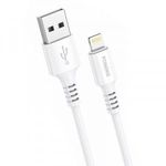 Foneng X85 USB-A - Lightning 3A töltőkábel 1m fehér (X85 iPhone) fotó