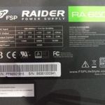 FSP RAIDER tápegység 650W 80+ Silver hatásfok fotó