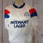 RANGERS RETRO SCORE DRAW FUTBALL MEZ L 3 DB INGYEN POSTA fotó