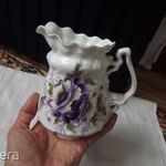 Különlegesen szép festésű porcelán kiöntő kancsó 14, 3 cm hibátlan fotó