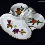 ROYAL WORCESTER GYÜMÖLCS MINTÁS KÜLÖNLEGES KIALAKÍTÁSÚ APRÓ SÜTI KÍNÁLÓ X fotó