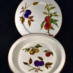 GYÜMÖLCS MINTÁS ROYAL WORCESTER 2 FÉLE KEREK KÍNÁLÓ X fotó