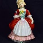 LÁNY SÁRGA RÓZSÁVAL ... ROYAL DOULTON PORCELÁN FIGURA X fotó