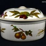 ROYAL WORCESTER GYÜMÖLCS MINTÁS NAGY FEDELES PORCELÁN TÁL X fotó