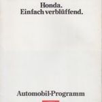 Honda program 1984 fotó