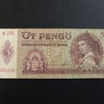 1939 5 pengő bankjegy forgalmi darab A256 005409 fotó