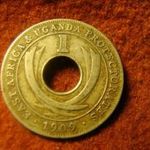 Kelet Afrika és Uganda Protektorátus nikkel 1 cent 1909 patina fotó