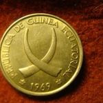 Egyenlítői-Guinea nikkel 25 peseta 1969 fotó