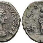 Julia Domna, Septimius Severus 196-211 Denar, Róma, HILARITAS Római Birodalom fotó