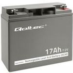 Qoltec AGM akkumulátor | 12V | 17Ah | max. 255A fotó