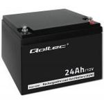 Qoltec AGM akkumulátor | 12V | 24Ah | max 360A fotó