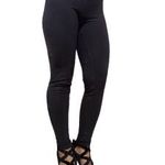 fekete modern magasított derekú M/L csajos LEGGINGS e12 fotó