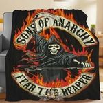 Sons of Anarchy - Fear The Reaper Flanel Polár Takaró. import fotó