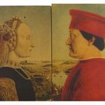 0M133 Piero della Francesca : Antik portré pár fotó