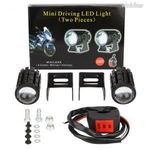 Motorkerékpár motor autó LED lámpa 12V ködlámpa dupla FÉNY sárga GUN dual NAPPALI FÉNY DRL szett fotó