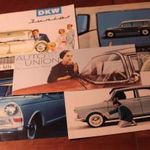 DKW Auto Union 5 db prospektusa. Ötvenéves prospektus szett 528 fotó