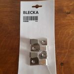 IKEA BLECKA 4 db-os nikkelezett akasztó fotó