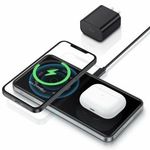 ESR 2-in-1 Magnetic Wireless Charger (HaloLock) Apple iPhone és AirPods asztali töltő szett ÚJ fotó