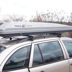 ÚJSZERŰ!!! HARMADÁRON!!! SVÉD!!! Thule Alpine síbox tetőbox 390 l-es 225x55x39 cm-es sí box tető box fotó