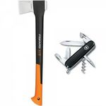 FISKARS X17 hasítófejsze (M) + VICTORINOX Swiss Army Spartan zsebkés, fekete fotó