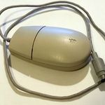 Eredeti Apple Desktop Bus Mouse II, egér, retró, 1990-es évekből, Macintosh fotó