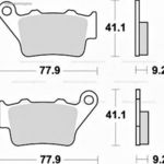 Fékbetét BMW 650 / HONDA NX 500 RMS 1330 fotó