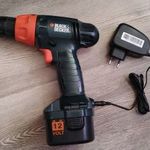 Black&Decker fúró - csavarozó, ütve fúró. Jól működik, akksi kuka. fotó