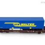 Marklin ÖBB 4 tengelyes kocsi, LKW Walter kamion pótkocsi rakománnyal, H0 (1: 87) (3) fotó