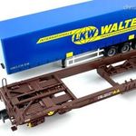 Marklin 47075-05 ÖBB 4 tengelyes kocsi, LKW Walter kamion pótkocsi rakománnyal, H0 (1: 87) (2) fotó