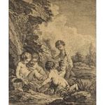 1J360 Francois Boucher : L'Amour Nageur fotó