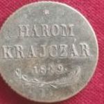 1849 NB 3 Krajcár Szabadságharc EXTRA fotó