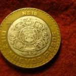 Mexico bimetál ezüst 10 peso 1994 11.18 gramm 0.925 /leírás/ fotó