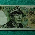 50 ZLOTY 1975 LENGYEL PAPÍRPÉNZ VF fotó