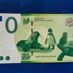 NÉMETORSZÁG 0 MEMO EURO TEKNŐS FÓKA PINGVIN SZURIKÁTA FOSSZÍLIUM! RITKA EMLÉK PAPÍRPÉNZ! UNC! fotó