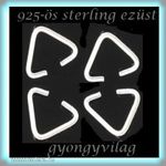 925-ös sterling ezüst ékszerkellék: medáltartó, medálkapocs EMK 24 5x6x2, 5 4db/cs fotó