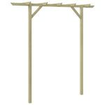 fa kerti pergola 200 x 40 x 205 cm fotó