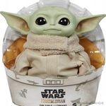 Star Wars Mandalorian Baby Yoda Grogu plüss 28 cm Mattel fotó