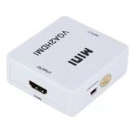 VGA / HDMI átalakító adapter, 1080p, sztereo videó és audio fotó