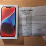 Apple iPhone 14 128GB Új Független Red 3 év Media Markt Garanciával ! fotó