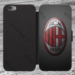 AC Milan1 mintás Samsung Galaxy A3 2016 kinyitható flip flipes tok oldalra nyíló fotó