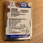 Western Digital WD3200BEVS 320GB Sata 2, 5" HDD merevlemez 100/97% használt 1Ft-tól fotó