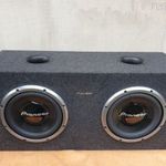 Pioneer subláda 2db TS--W308 hangszóró+2db Pioneer PRS--X720 erősítő+tartozékok fotó