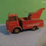 Régi Dinky Crash Truck nagy méret sérült üveg repedezett gumik =97= fotó