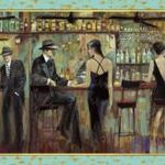 Bar Scene Artworks Panel, Ruane Manning ( 104x58cm ) fotó