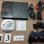 PlayStation 2 Slim SCPH-90004 ajándék játékkal. PS2 (13.) fotó