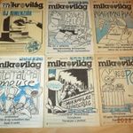 újság Mikrovilág 6 db 1988/6 1989/8 1989/10 1989/12 1989/16 szám retro fotó