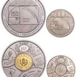 100 éves az MNB - 3000 + 50000 forint 2024 érmepár - bontatlan kapszula+certi+prospektus fotó