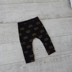 H&M fekete Batmanes ülepes hosszúnadrág / leggings 9-12 hó fotó