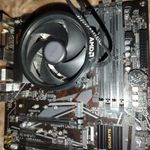 Gigabyte B550M DS3H + ryzen 5 3500x (6 magos) + hűtő . Dobozos fotó