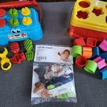 GARDRÓBVÁSÁR/ JÁTÉKSZETT 0-3 ÉV- CLEMENTONI MUNKAASZTL, IKEA UJJBÁBOK, FISHER PRICE FORMAVÁLOGATÓ fotó